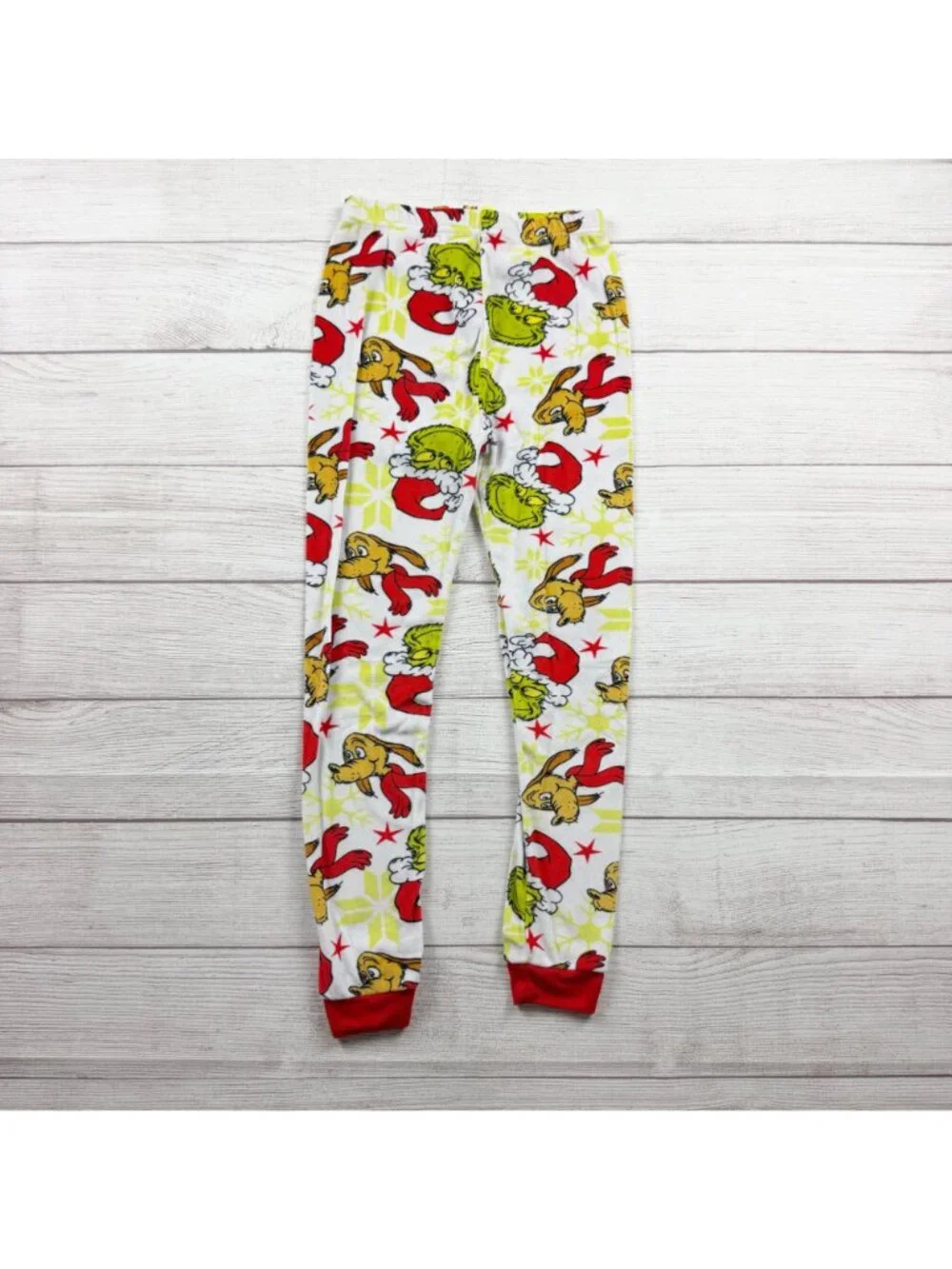 Dr. Seuss The Grinch Kids Pajama Set Red Green Max Festive Print 10